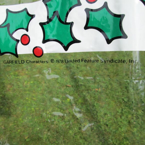 Rare Garfield Christmas Vinyl Shower Curtain - Picture 4 of 5